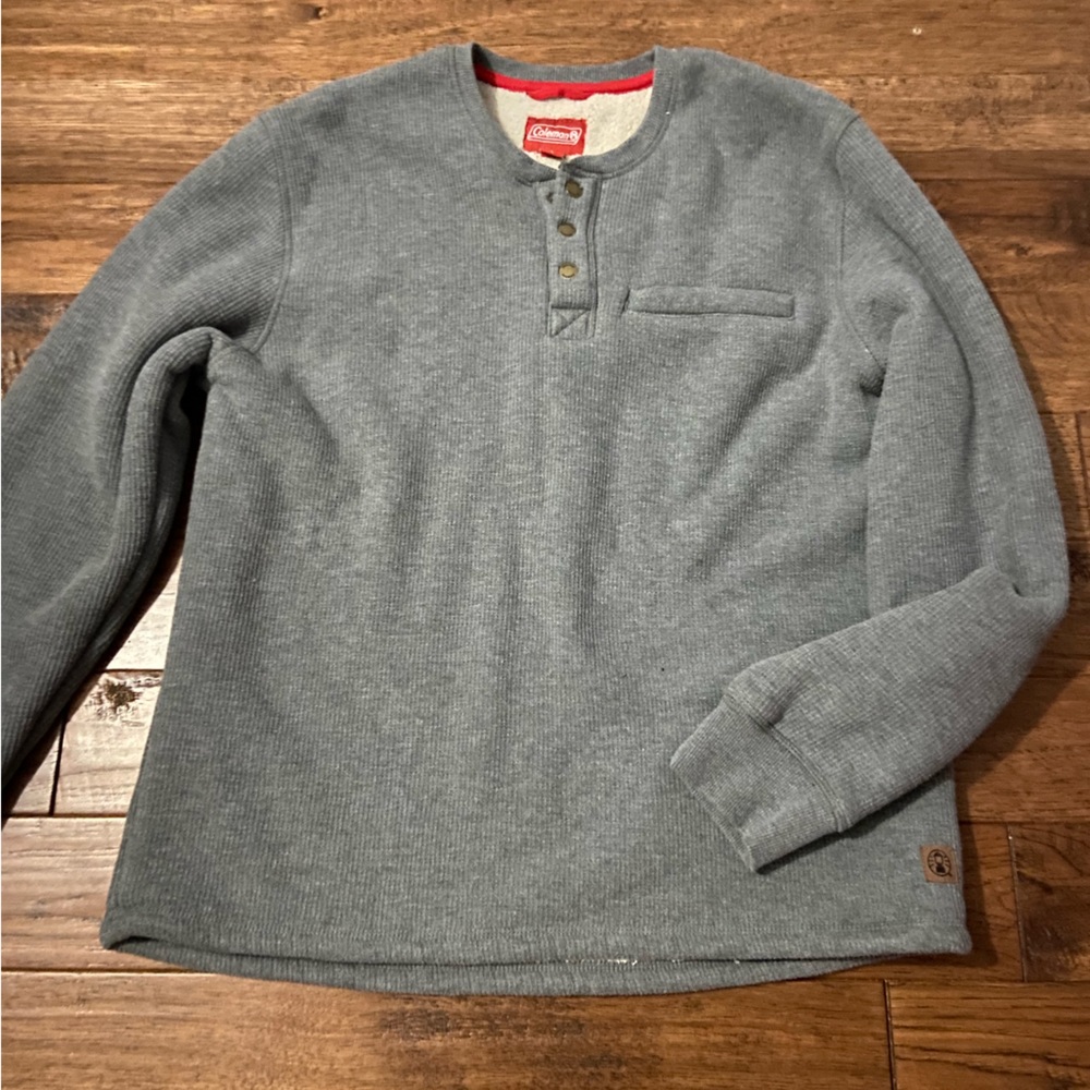 Coleman men's long sleeve fleece lined shirt